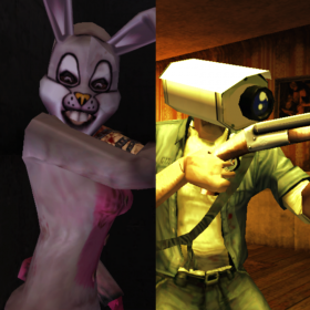 Camhedz and Bunny Girl (by miauz)