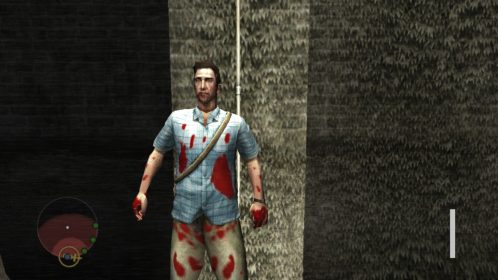 Flashback Leo in Danny's outfit V2 - Covered with blood